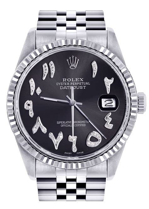 rolex datejudt black dial 36 mm street style men|rolex datejust watch.